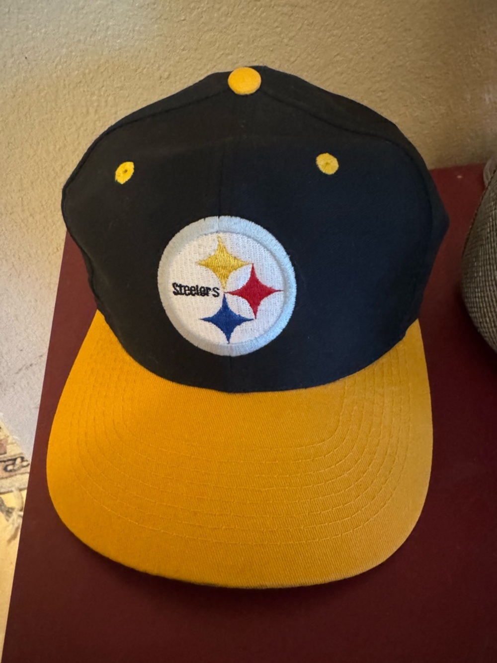 NFL Pittsburgh Steelers Black and Yellow Snapback Hat